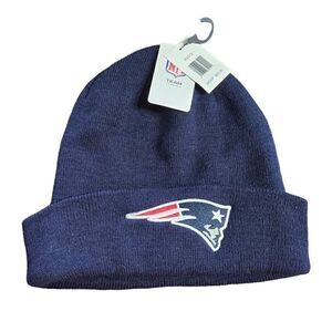 NFL New England Patriots Knit Beanie Cap Football Cuffed NWT